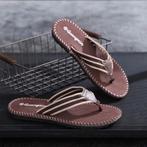 Teenslipper Canvas Bruin Maat 44, Kleding | Heren, Schoenen, Ophalen of Verzenden, Nieuw