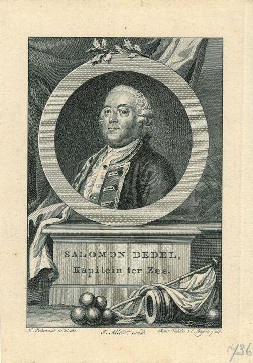 Portrait of Salomon, Baron Dedel, Antiek en Kunst, Kunst | Etsen en Gravures