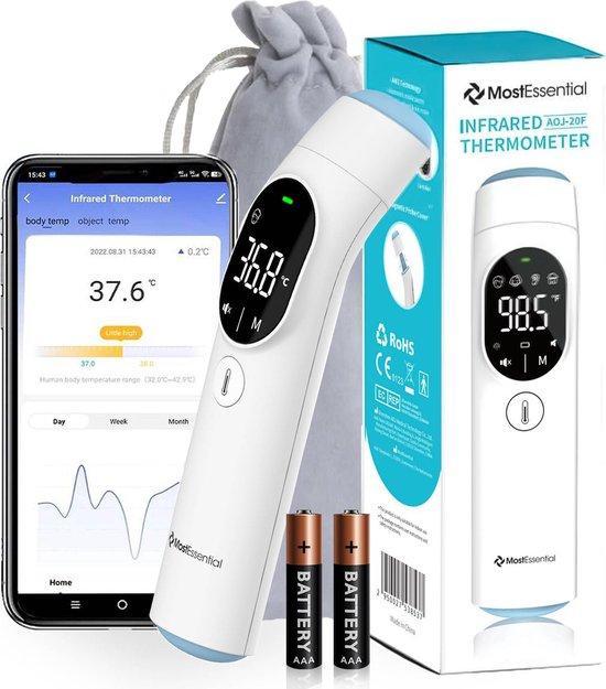 2dekans | MostEssential Infrarood Thermometer PRO Edition -, Kinderen en Baby's, Overige Kinderen en Baby's, Zo goed als nieuw