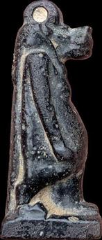 Oude Egypte, Nieuwe rijk Zwarte Obsidiaan Amulet - Taweret