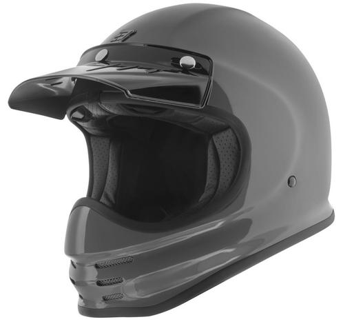 Bogotto V381 Fiberglass Grijs Motorhelm, Motoren, Kleding | Motorhelmen, Offroadhelm, Heren, XXL, Nieuw met kaartje, Overige merken