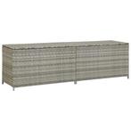 Grijze Poly Rattan Box 200x50x60 | Tweedekansje (tuinbox), Tuin en Terras, Ophalen of Verzenden, Nieuw, Kunststof, Containerberging