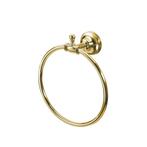 Handdoekhouder Sapho Perla Rond 18x22.3 cm Goud, Ophalen of Verzenden, Nieuw, Bad
