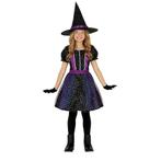 Heks Halloween Kostuum Meisje Ster Glitter, Nieuw, Verzenden