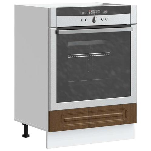 vidaXL Ovenkast Kalmar bewerkt hout bruin eikenkleur, Huis en Inrichting, Keuken | Keukenelementen, Bruin, Nieuw, Verzenden