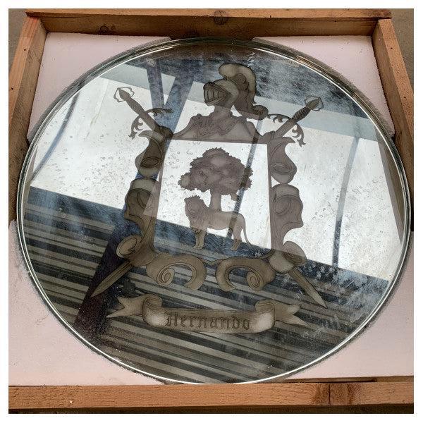 Bieden: Marine Round Mirror 1200x600mm - Durable, Doe-het-zelf en Verbouw, Sanitair, Nieuw, Ophalen of Verzenden