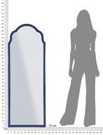 TANGER BLAUWE WANDSPIEGEL CM 55X2X150 ( BINNENSPIEGEL, Huis en Inrichting, Woonaccessoires | Spiegels, Ophalen of Verzenden, Nieuw