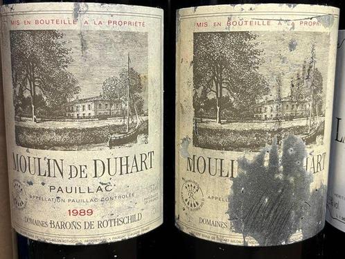 1989 x2 Moulin de Duhart (2nd wine) , 1996 x2 Château La, Verzamelen, Wijnen