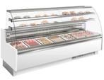 GGM Gastro | Taart toonbank - 2560mm - met LED-verlichting &, Verzenden, Nieuw in verpakking, Hotelinrichting