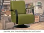 Leren draaifauteuil Mood - Toledo Apple Green (groen) -, Huis en Inrichting, Fauteuils, Nieuw, Ophalen of Verzenden, 50 tot 75 cm