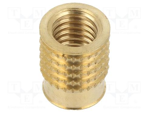 Draadbus - M8 - 13.8mm - Messing, Doe-het-zelf en Verbouw, Overige Doe-het-zelf en Verbouw, Nieuw, Ophalen of Verzenden