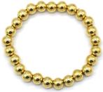 Armband - Stainless steel - 8 Millimeter, Verzenden, Nieuw, Goud, Staal