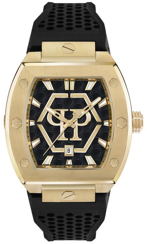 Philipp Plein PWPUA0424 The Hexagon Phantom horloge, Sieraden, Tassen en Uiterlijk, Horloges | Heren, Kunststof, Nieuw, Staal
