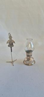 Miniatuur beeldje - Miniatura di vecchia lampada a olio in, Antiek en Kunst