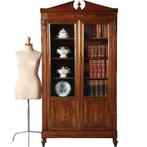 Ondiepe Vitrine/Boekenkast Napoleon III ±1875 Palissander. S