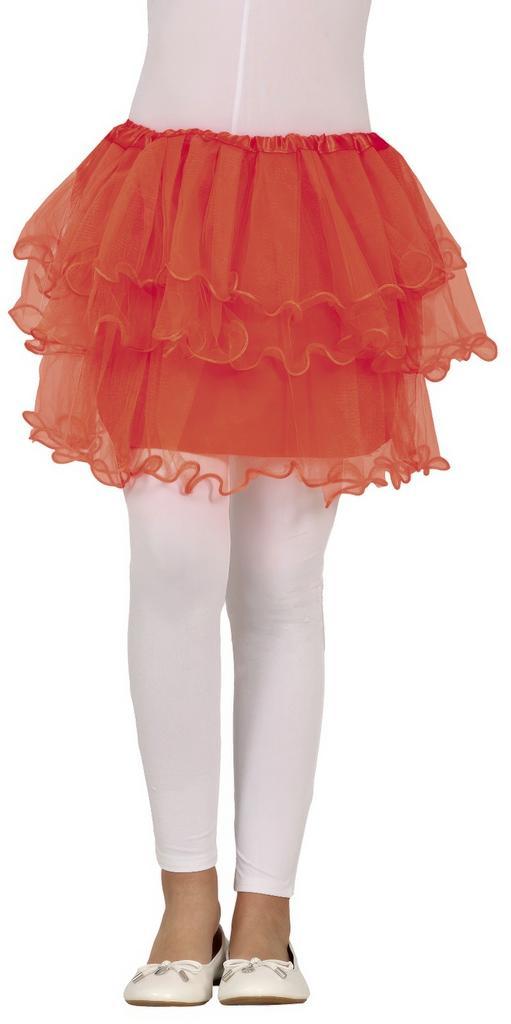 Rode Tutu Meisje Ruches 30cm, Hobby en Vrije tijd, Feestartikelen, Nieuw, Verzenden