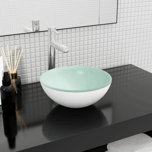 vidaXL Wasbak 30x12 cm gehard glas wit, Doe-het-zelf en Verbouw, Sanitair, Nieuw, Verzenden