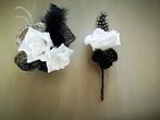 Maatwerk Corsage Wit/Zwart passend bij artikelnummer 024031, Ophalen of Verzenden, Nieuw