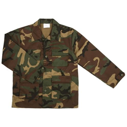 Army jas voor kinderen woodland camouflage - Soldaten kled.., Kinderen en Baby's, Carnavalskleding en Verkleedspullen, Ophalen of Verzenden