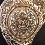 Antieke Hindoeïstische Shankha schelp - met de hand