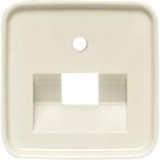 Busch Jaeger Reflex SI afdekplaat 1xRJ45 / RJ11 wit-crème, Ophalen of Verzenden, Nieuw