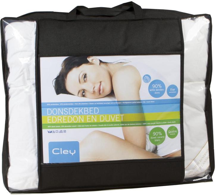 4 Seizoenen dekbed - 90% eendendons - 200/220, Huis en Inrichting, Slaapkamer | Beddengoed, Deken of Dekbed, Wit, Nieuw, Verzenden