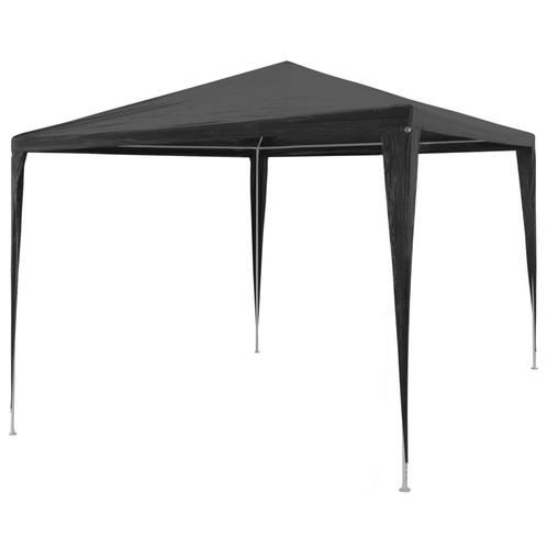 vidaXL Partytent 3x3 m PE antraciet, Tuin en Terras, Partytenten, Partytent, Nieuw, Verzenden