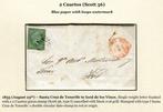 Scott 36, Edifil 39. - 2 Card - Philately - Isabella II -, Postzegels en Munten, Gestempeld