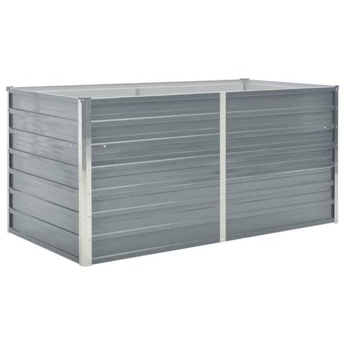 Verhoogde Tuinbak Grijs - Retourdeal - Stijlvol & Praktisch!, Tuin en Terras, Bloembakken en Plantenbakken, 60 cm of meer, 100 cm of meer