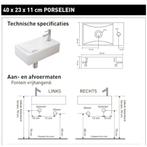 Fonteinpack Hit Basic-Line Porselein Glans Wit (kraangat, Ophalen of Verzenden, Nieuw