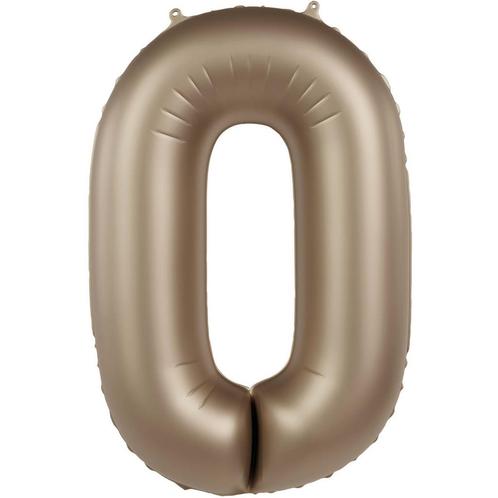 0 Jaar Cijfer Ballon Goud 86cm, Hobby en Vrije tijd, Feestartikelen, Nieuw, Verzenden