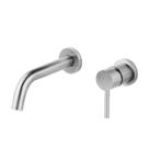 Inbouw Wastafelkraan Best Design Ore Wand Uitloop 13cm RVS, Ophalen of Verzenden, Nieuw, Chroom, Kraan