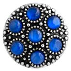 Fako Bijoux® - Click Button - Exclusive - Kattenoog - Blauw, Verzenden, Nieuw
