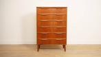 Vintage Deense ladekast | Teak | 6 lades | 122 cm, Huis en Inrichting, Ophalen of Verzenden, Nieuw