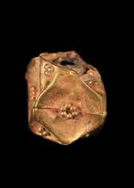 West-Aziatisch Goud Polygonale kraal met korrels