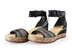 Rieker Sandalen in maat 40 Zwart | 10% extra korting, Verzenden, Zwart, Sandalen of Muiltjes, Zo goed als nieuw
