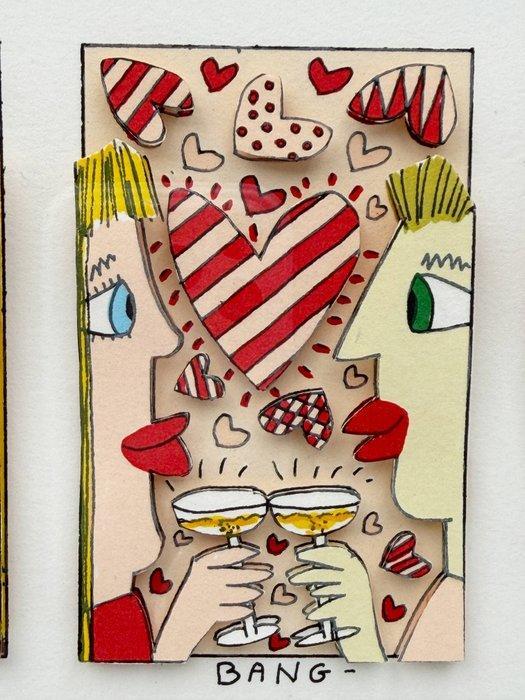 ≥ James Rizzi (1950-2011) - KISS-KISS-BANG-BANG · 3D — Kunst