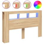 Goedkoop Hoofdbord LED Sonoma | OP=OP Tweedekansje | 47%!, Bruin, Nieuw, Modern, 160 cm