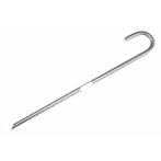 Benson Gebogen grondpen - koolstofstaal - 380 mm - zilver, Caravans en Kamperen, Ophalen of Verzenden, Nieuw