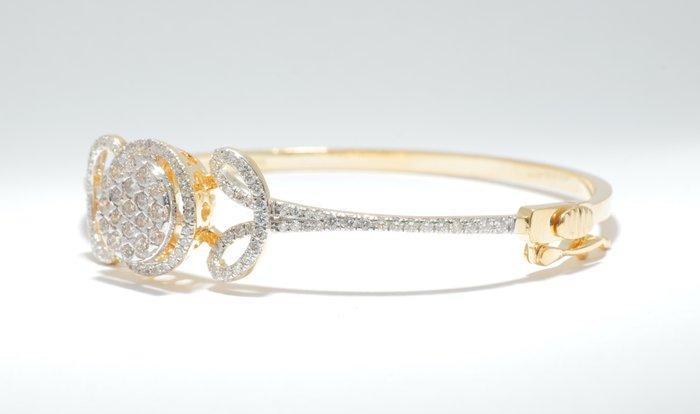 Armband - 14 karaat Geel goud - 1.68ct. tw. Diamant, Sieraden, Tassen en Uiterlijk, Armbanden