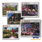 Set van 5x King Puzzels | Animal & Cottage Serie | 1000 Stuk, Hobby en Vrije tijd, Denksport en Puzzels, Verzenden, 500 t/m 1500 stukjes