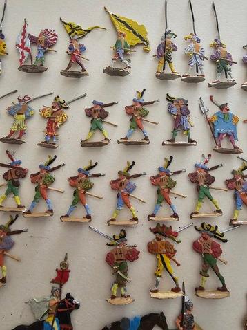 Miniatuur figuur - Speelgoedsoldaten Platte Figuren (86) - beschikbaar voor biedingen