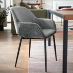 *WOONWINKEL* Kave Home Konna Donkergrijze Eetkamerstoel Chen, Huis en Inrichting, Stoelen, Verzenden, Nieuw, Grijs