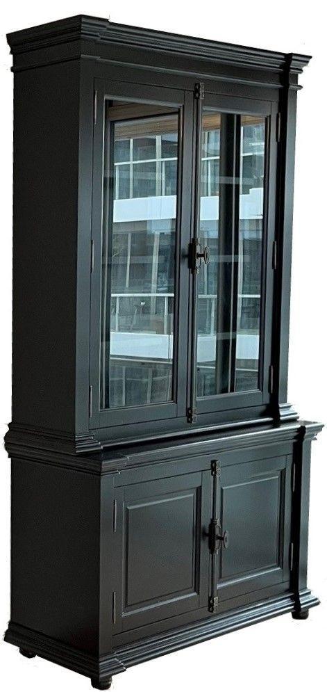 Buffetkast zwart Lara 150 x 240cm espagnoletsluiting, Huis en Inrichting, Kasten | Buffetkasten, Ophalen of Verzenden