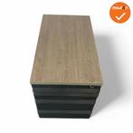 Ladeblok - 57x42x76cm - Zwart - 4 lades - kunststof front..., Werkplek, Ophalen of Verzenden, Gebruikt, Kast