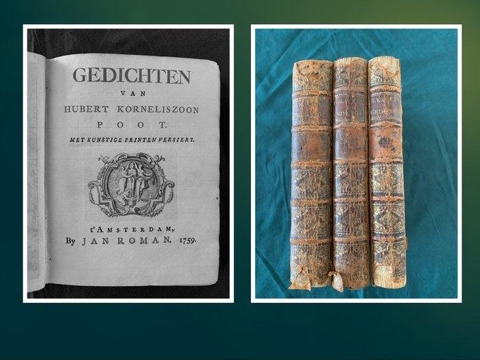 Hubert Korneliszoon Poot (1689-1733) - Gedichten van Hubert, Antiek en Kunst, Antiek | Boeken en Bijbels