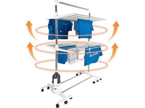 Silvergear Droogrek Inklapbaar op Wieltjes - Elektrisch, Tuin en Terras, Droogmolens en Wasrekken, Nieuw, Verzenden