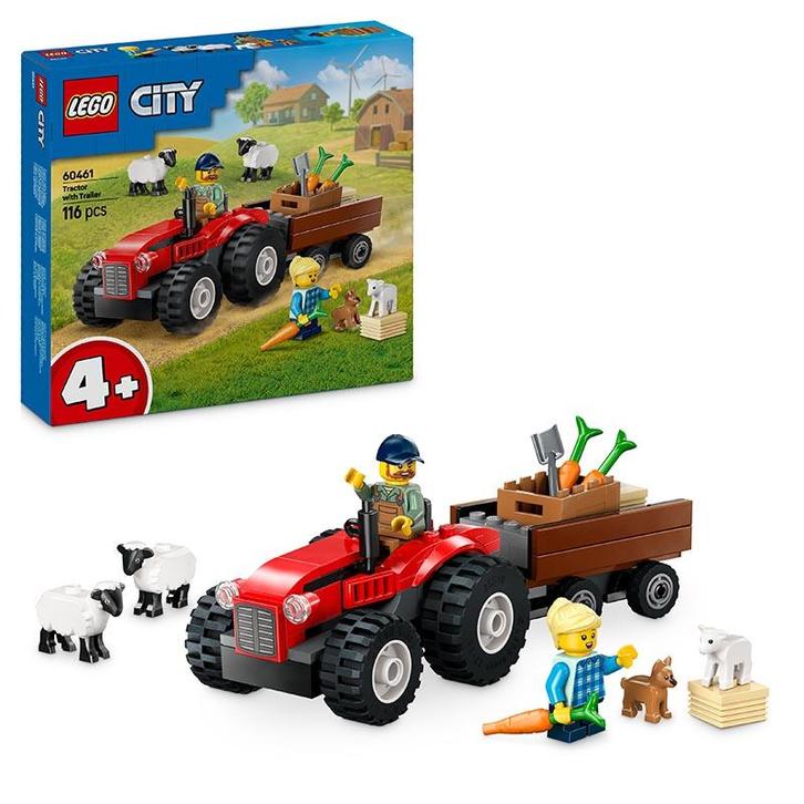 LEGO City - Red Farm Tractor with Trailer & Sheep 60461, Kinderen en Baby's, Speelgoed | Duplo en Lego, Ophalen of Verzenden