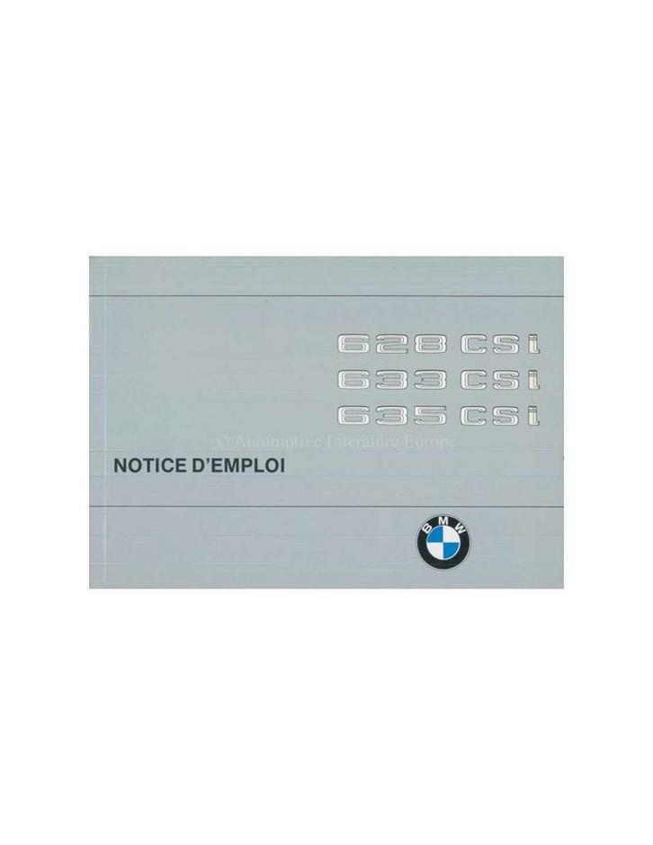 1979 BMW 6 SERIE INSTRUCTIEBOEKJE FRANS, Auto diversen, Handleidingen en Instructieboekjes