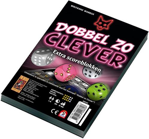 Dobbel zo Clever - Scoreblok | 999 Games - Spelonderdelen, Hobby en Vrije tijd, Gezelschapsspellen | Bordspellen, Nieuw, Verzenden